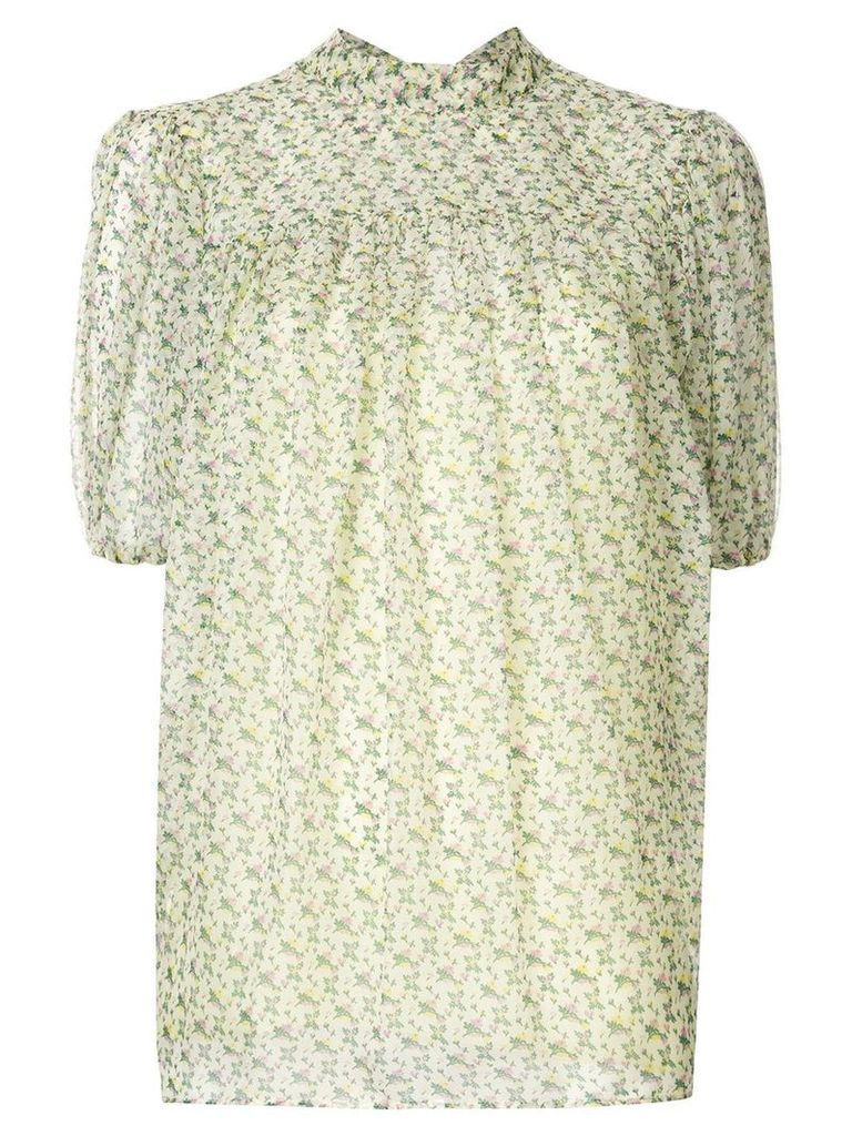 Rochas floral print blouse - Green