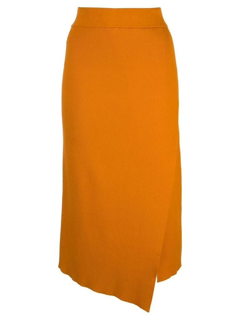 A.L.C. asymmetric midi skirt - Orange