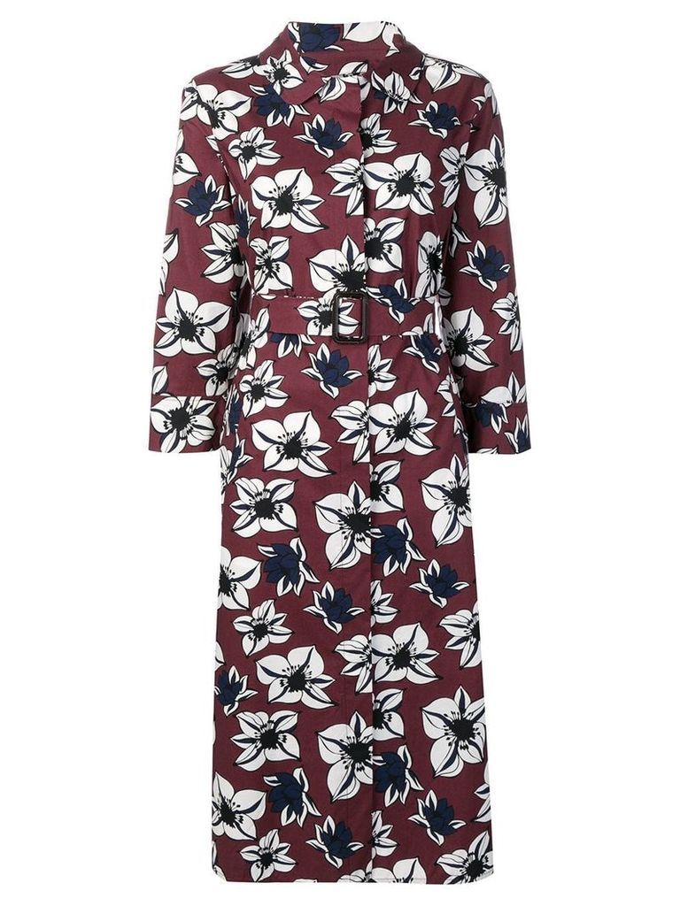 'S Max Mara floral button up dress - Red