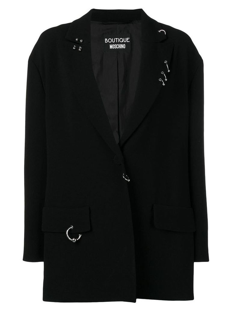 Boutique Moschino embellished blazer - Black