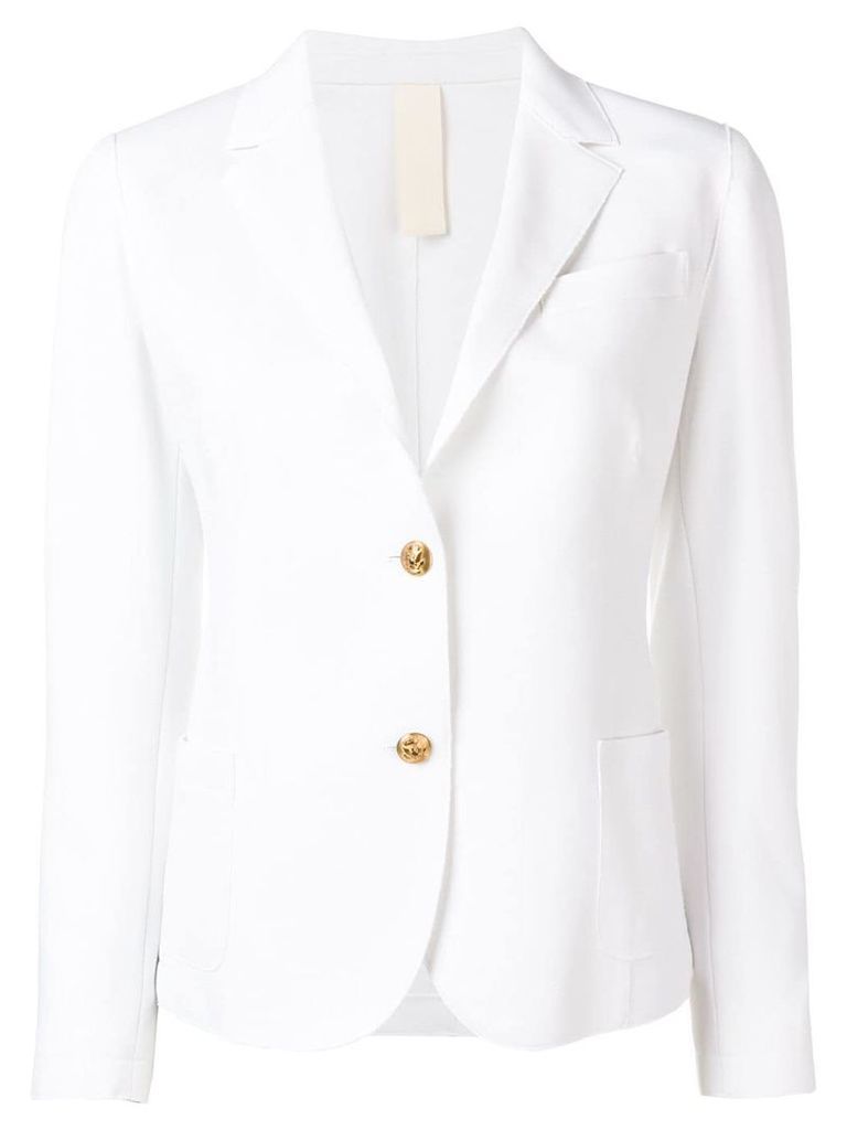 Eleventy classic fitted blazer - White