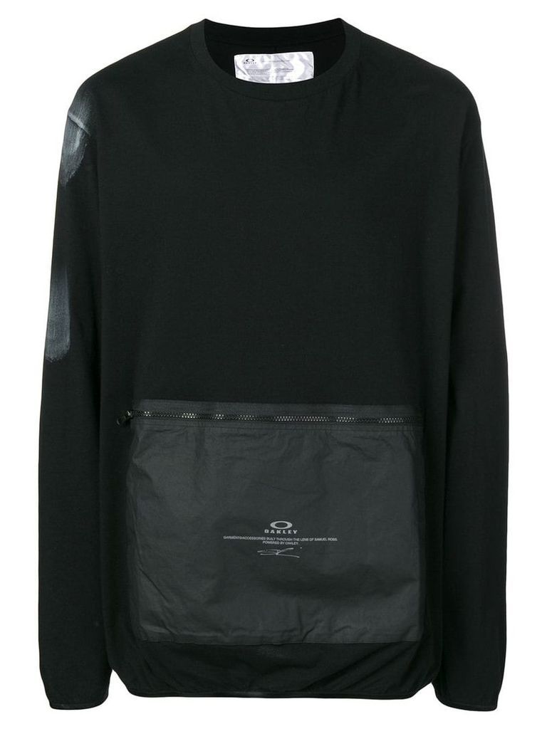 Oakley By Samuel Ross front zip pocket sweatshirt - Black