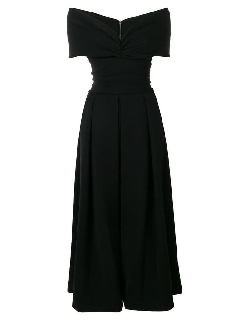 Preen By Thornton Bregazzi long empire line dress - Black
