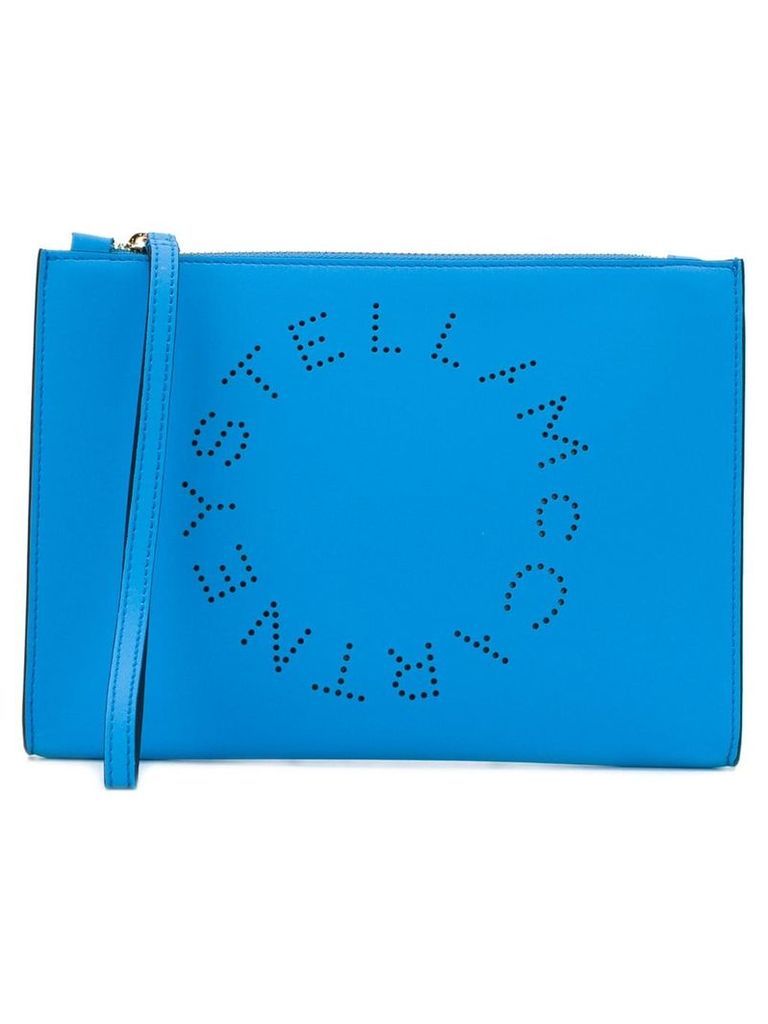 Stella McCartney Stella Logo clutch bag - Blue