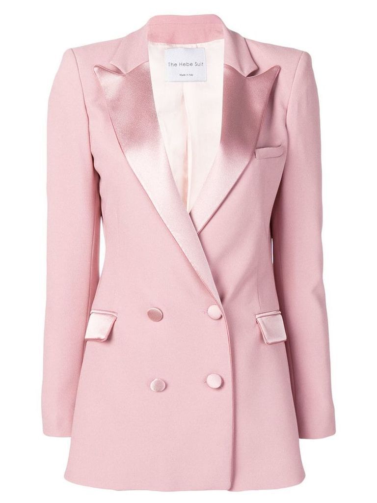 Hebe Studio double-breasted fitted blazer - Pink