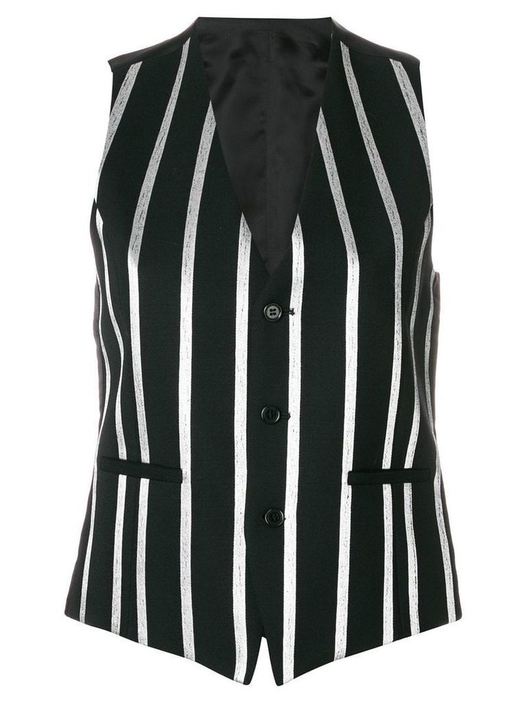Each X Other striped waistcoat - Black