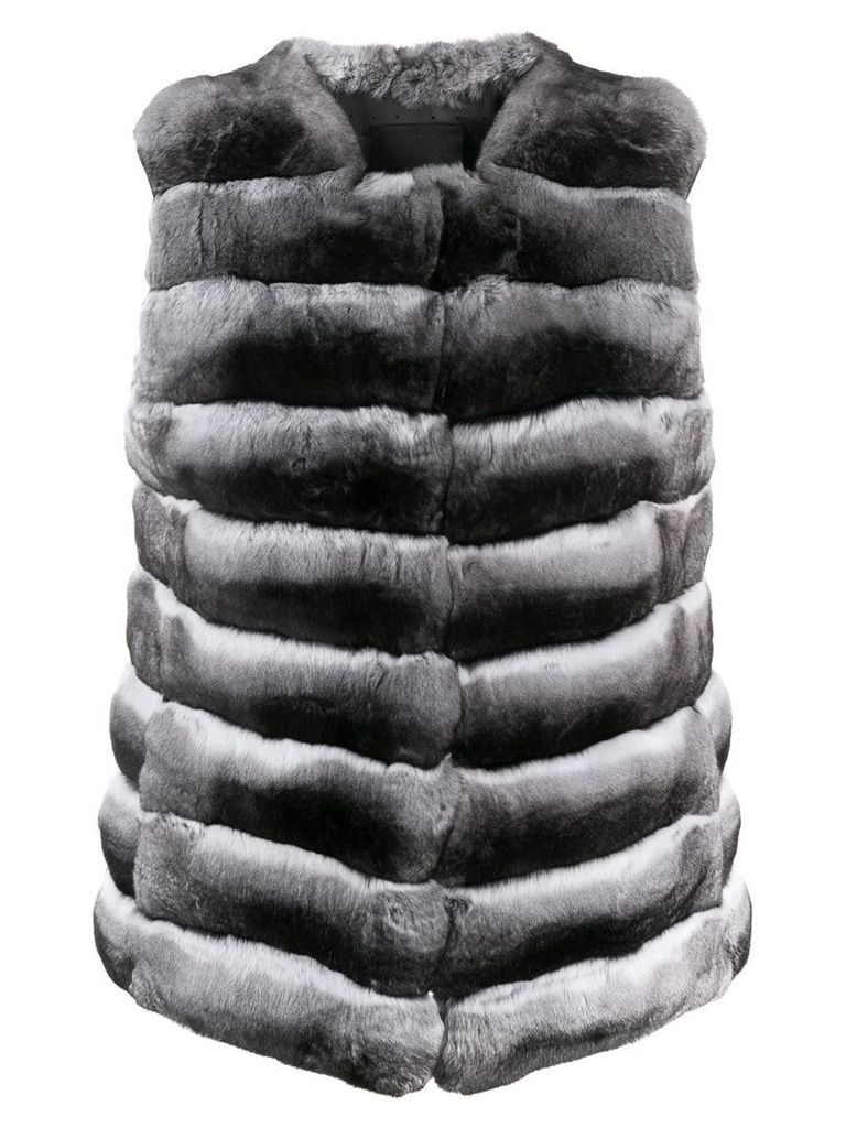 Liska chunky fur waistcoat - Grey
