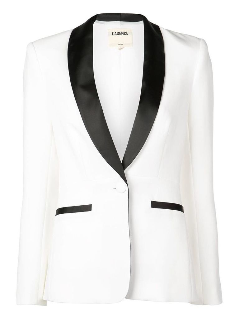 L'agence classic tuxedo blazer - White