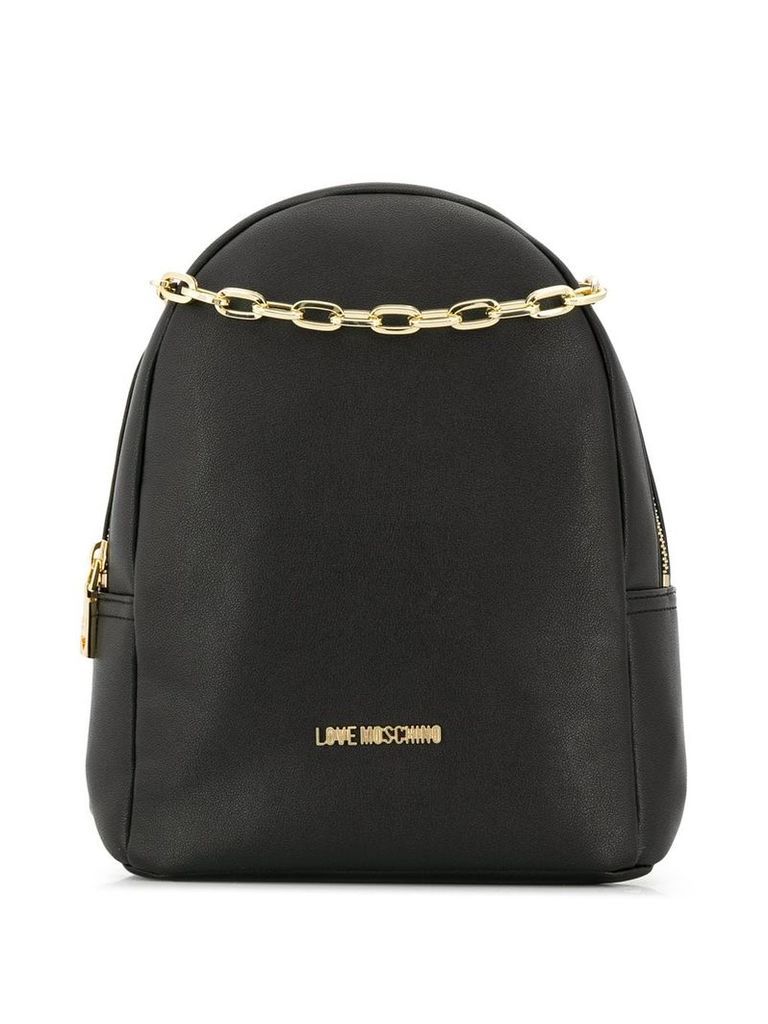 Love Moschino Smooth backpack - Black