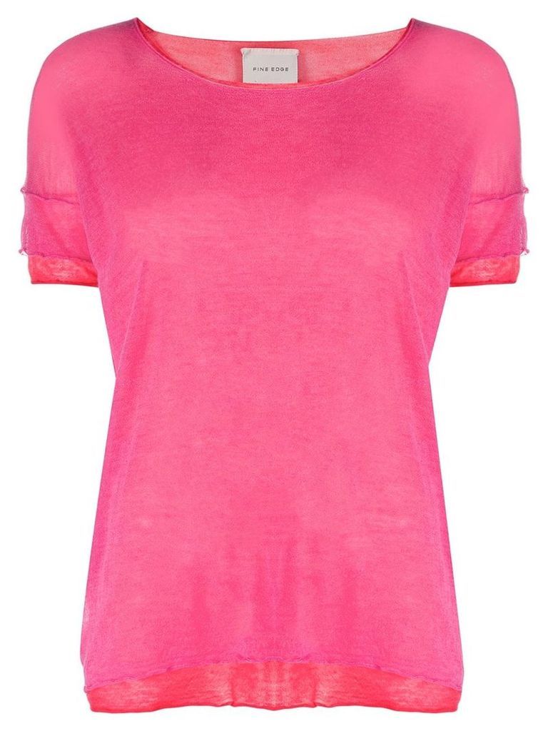Fine Edge layered T-shirt - Pink