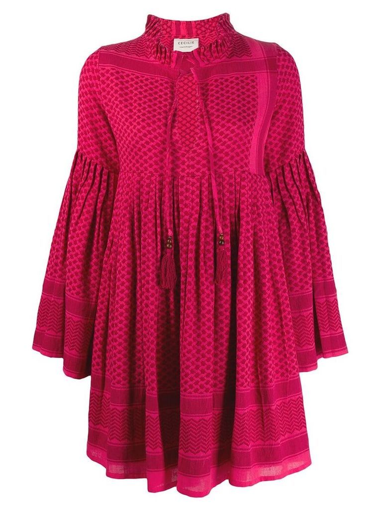 Cecilie Copenhagen printed smock dress - Red