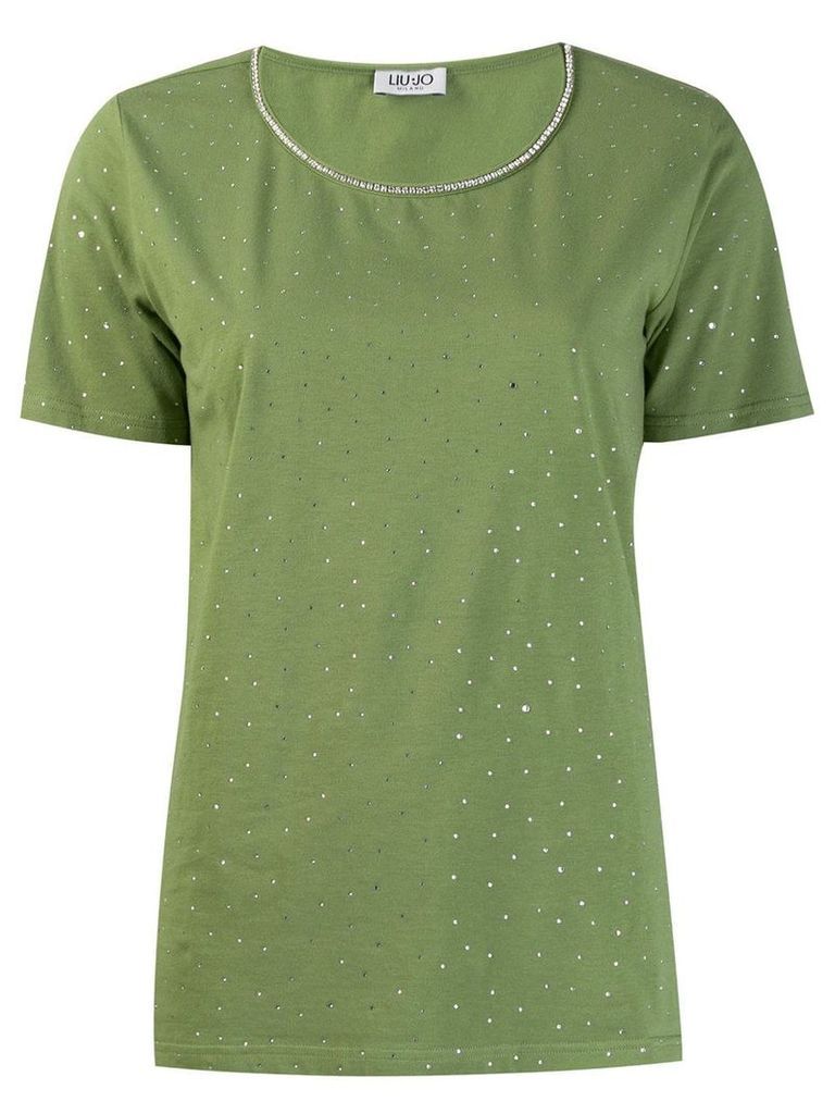 Liu Jo diamond sequin T-shirt - Green