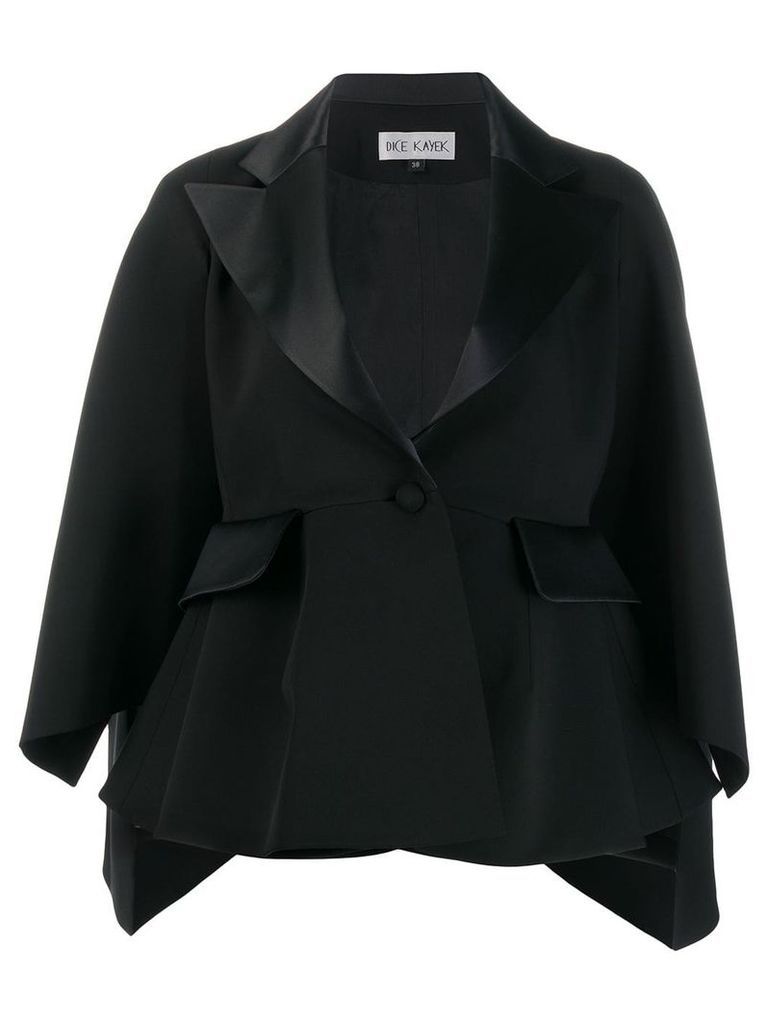 Dice Kayek tailored slit sleeve blazer - Black