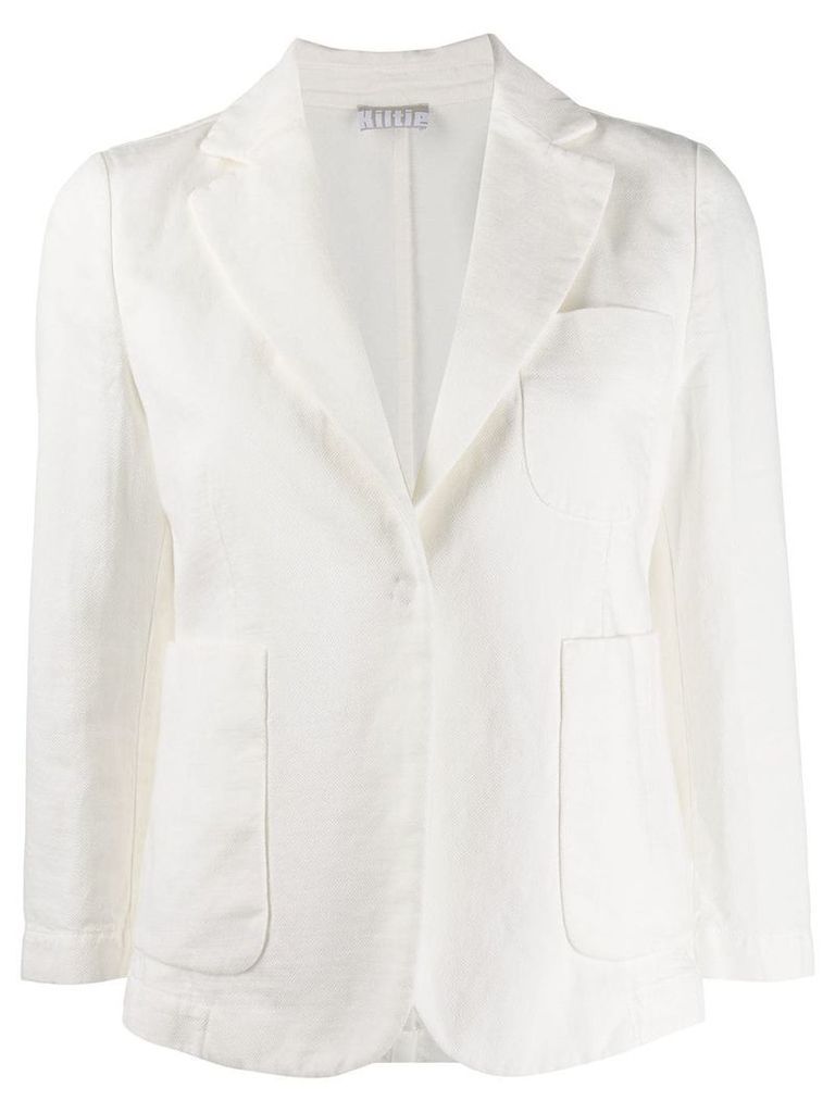 Kiltie tailored blazer jacket - White