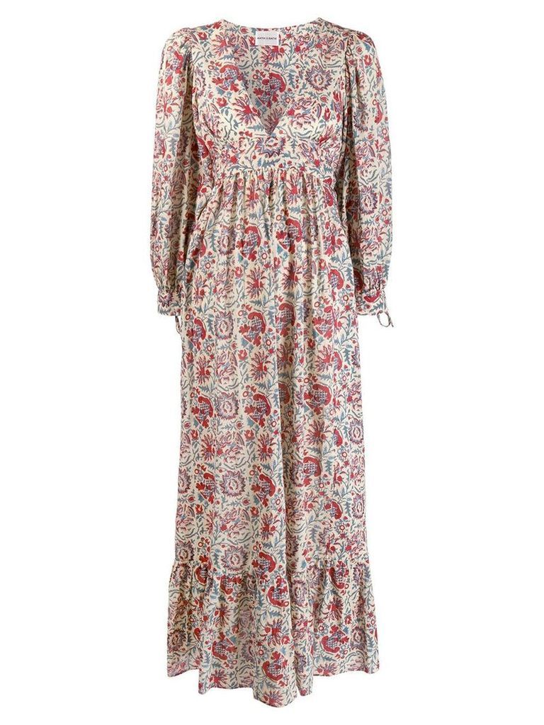 Antik Batik floral print maxi dress - Neutrals
