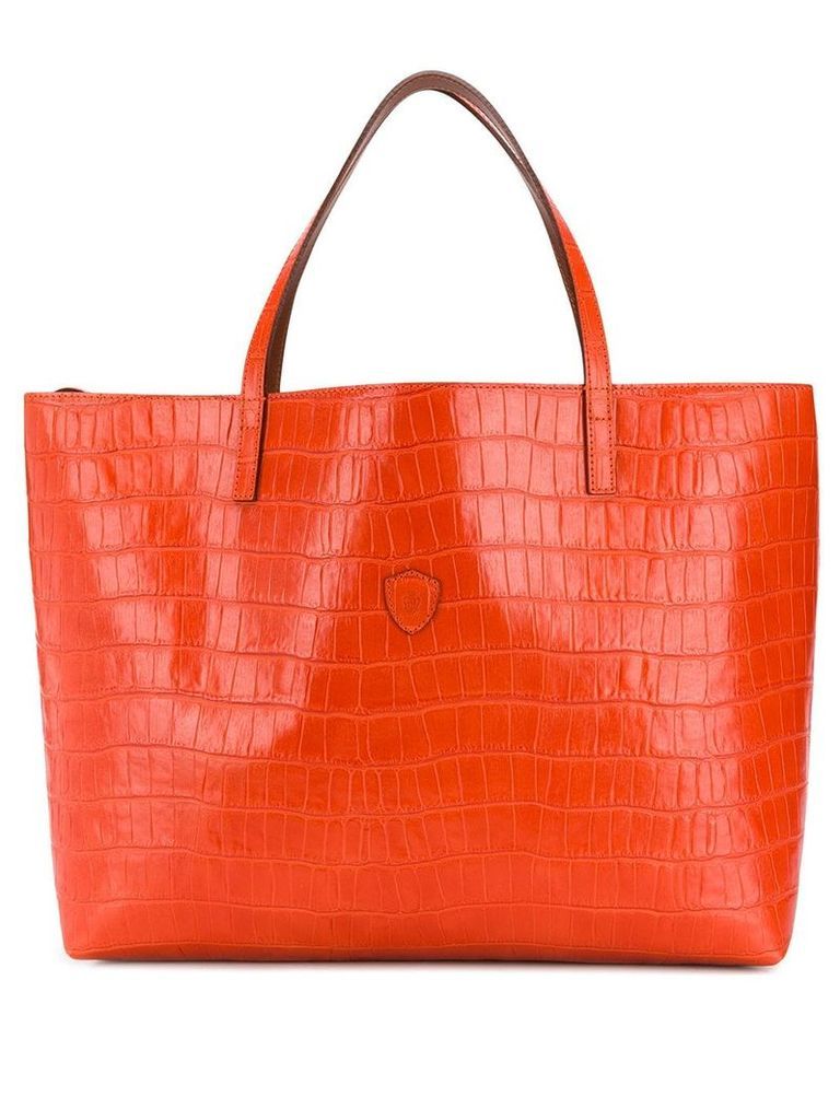 Felisi textured large tote bag - Orange