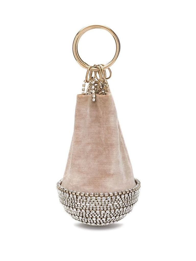 Rosantica crystal embellished bucket bag - Metallic