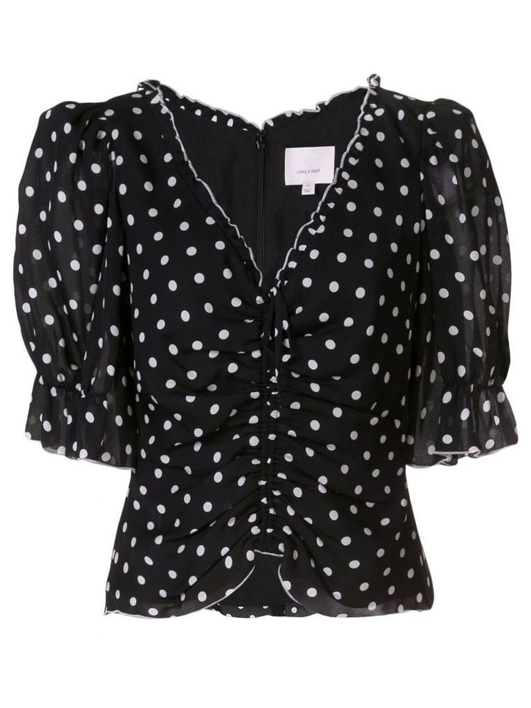 Cinq A Sept polka-dot blouse - Black