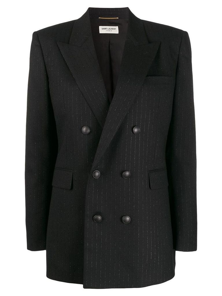 Saint Laurent double-breasted fitted blazer - Black