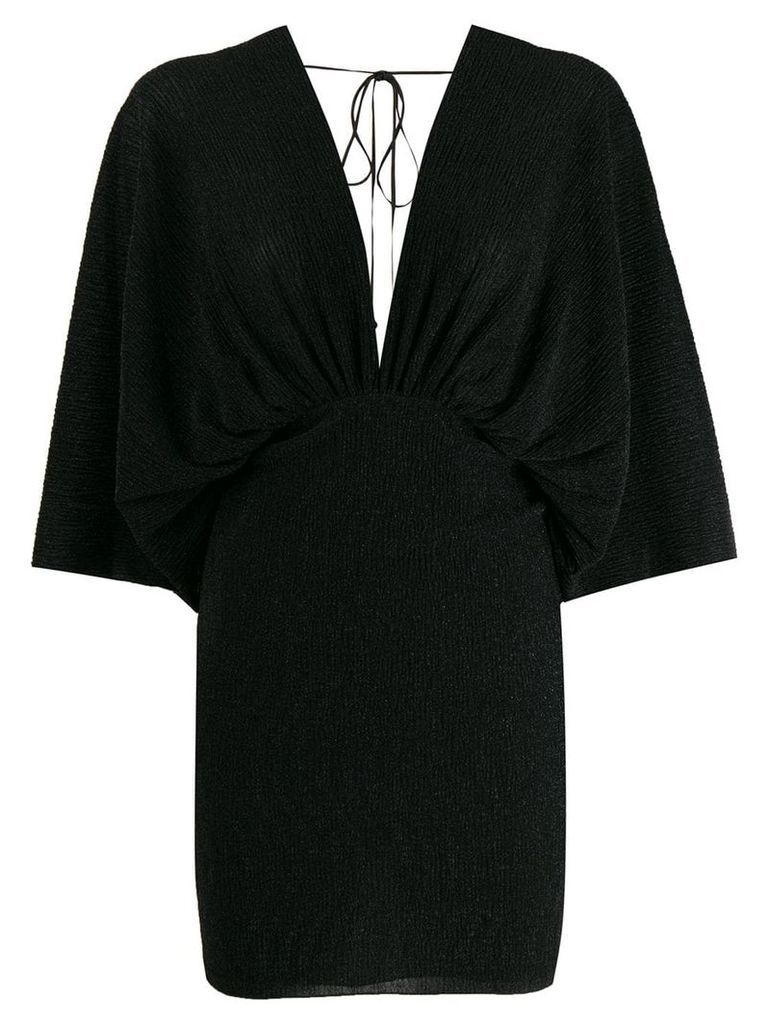 Rotate wide 3/4 sleeve dress - Black