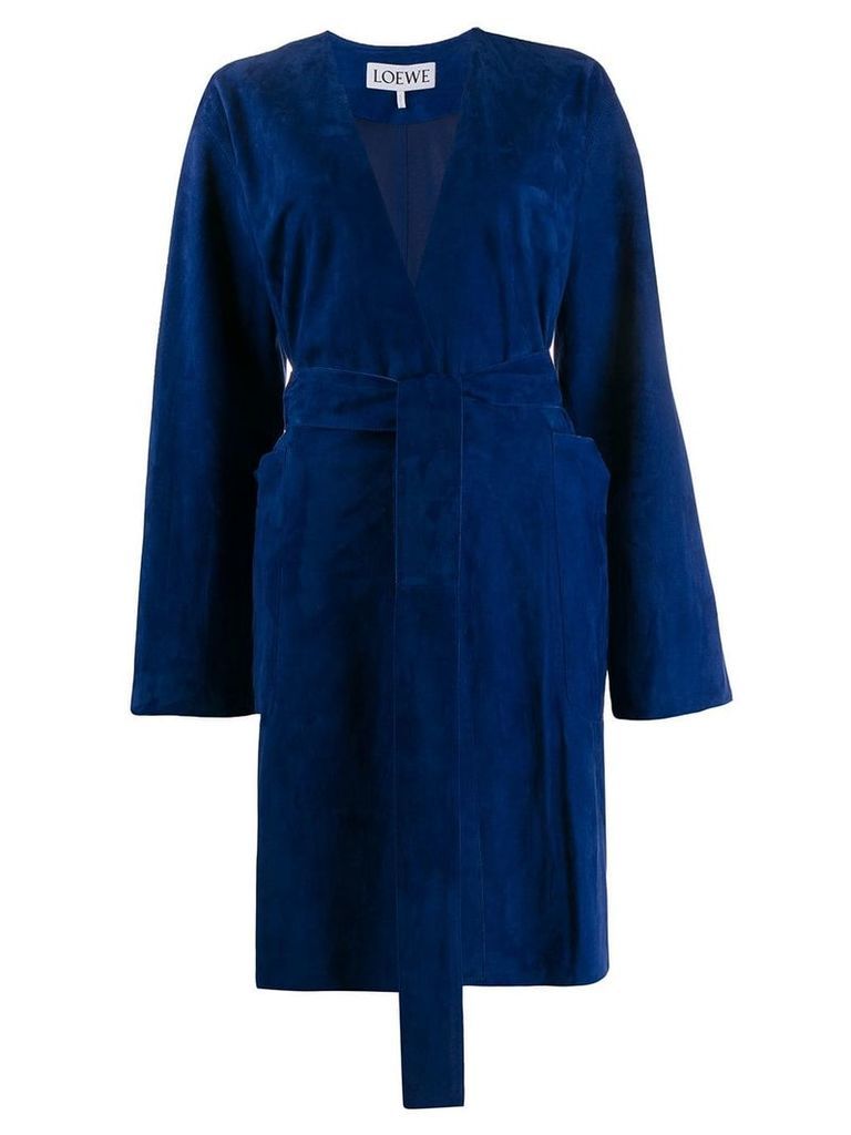 Loewe belted coat - Blue