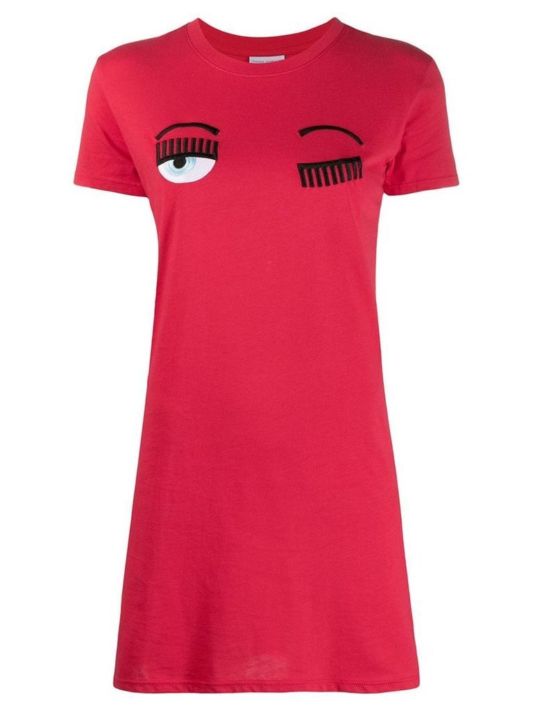Chiara Ferragni flirting T-shirt dress - Red