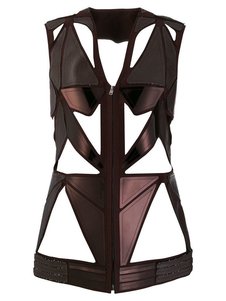 Rick Owens sculptured cut out vest