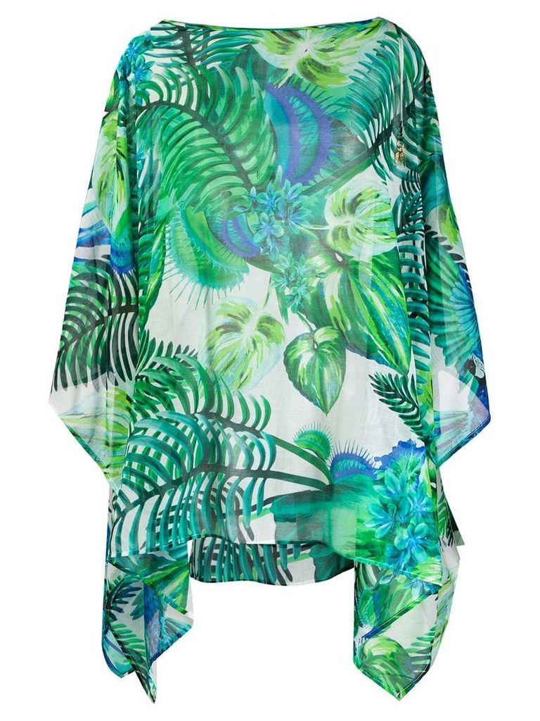 Roberto Cavalli palm tree print blouse - Green