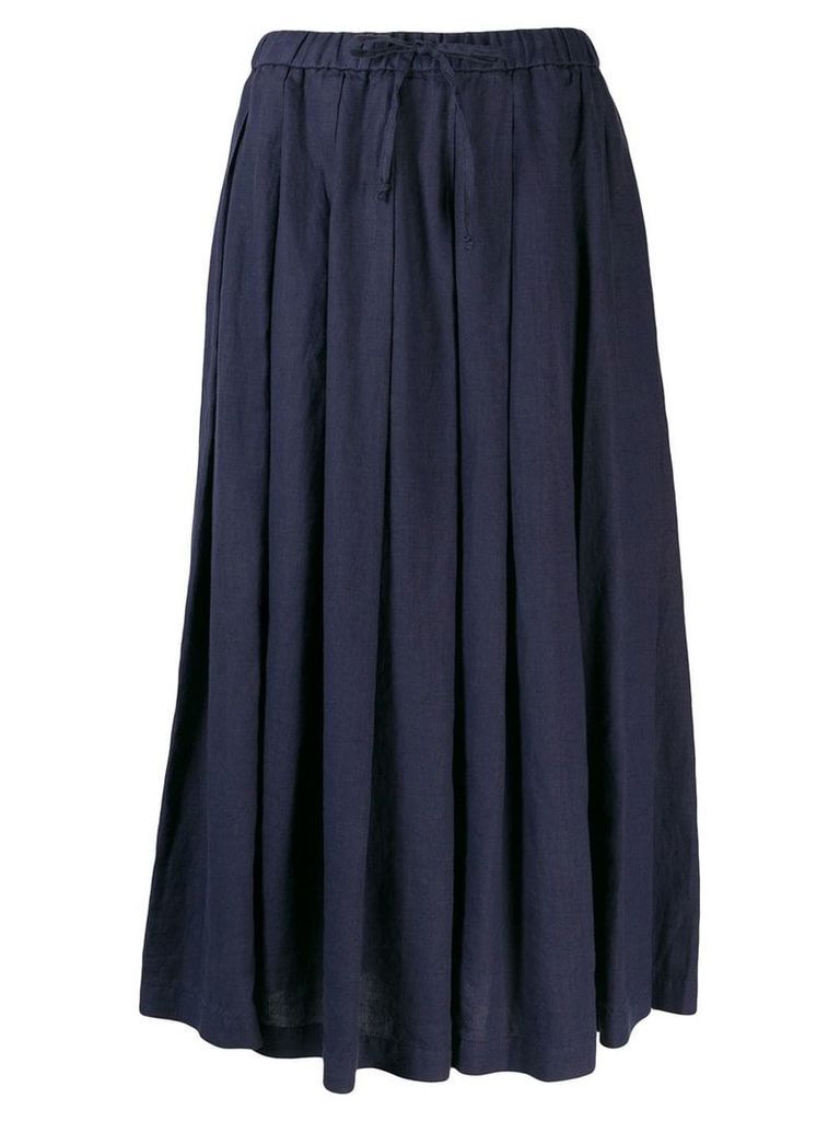 Aspesi long pleated skirt - Blue
