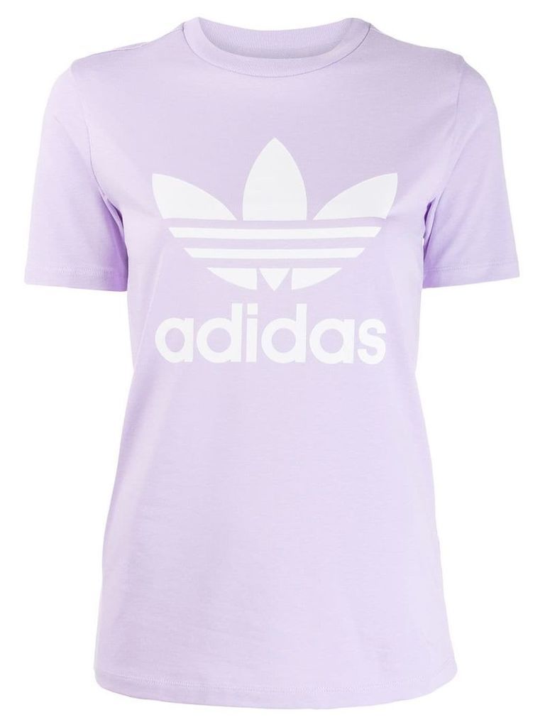 Adidas printed logo T-shirt - Purple