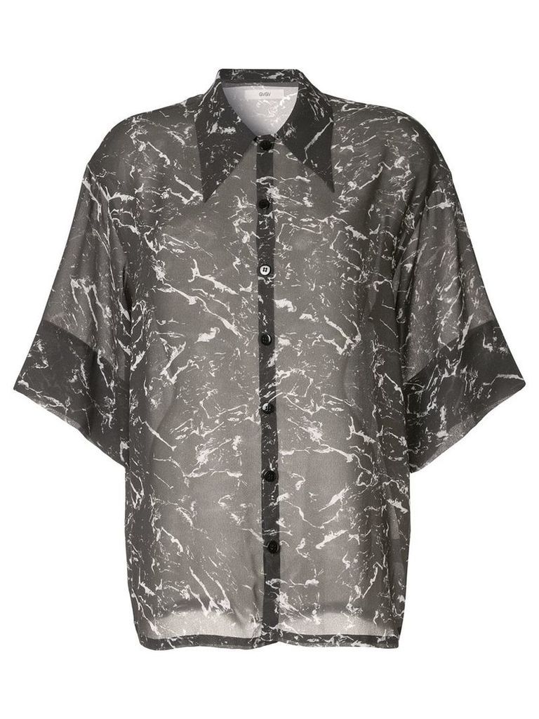 G.V.G.V. marble chiffon blouse - Grey