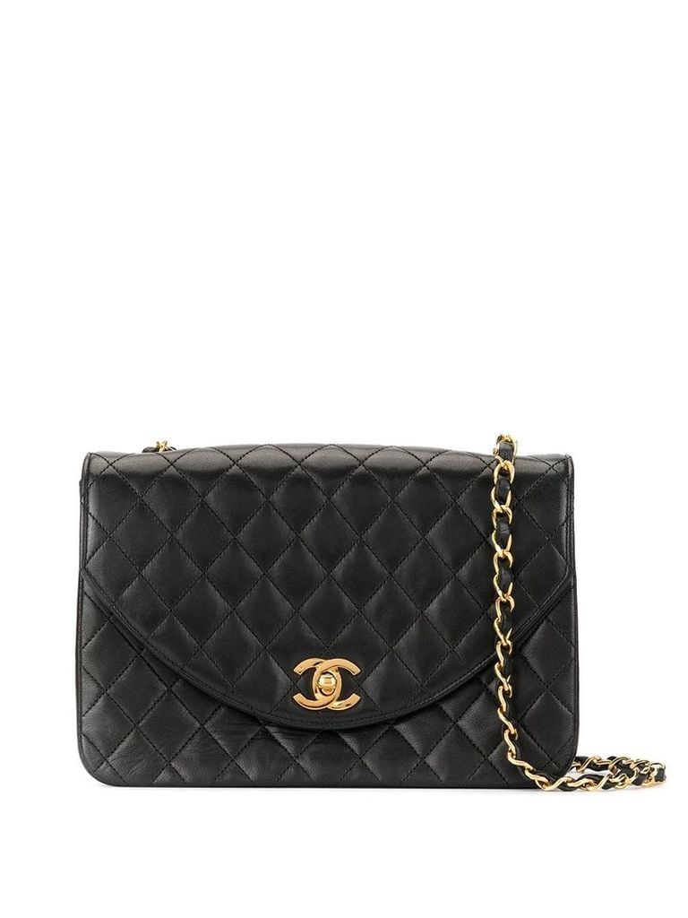 Chanel Vintage CC quilted chain shoulder bag - Black