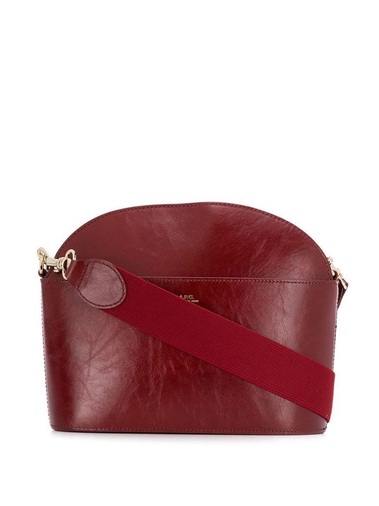 A.P.C. curved crossbody bag - Red