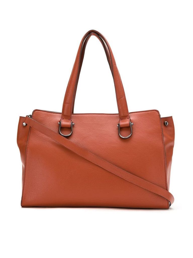 Mara Mac structured leather bag - Brown