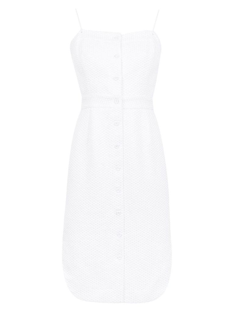 Tufi Duek midi dress with cut details - White