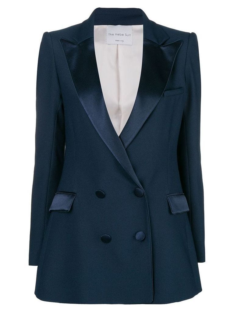 Hebe Studio double-breasted fitted blazer - Blue