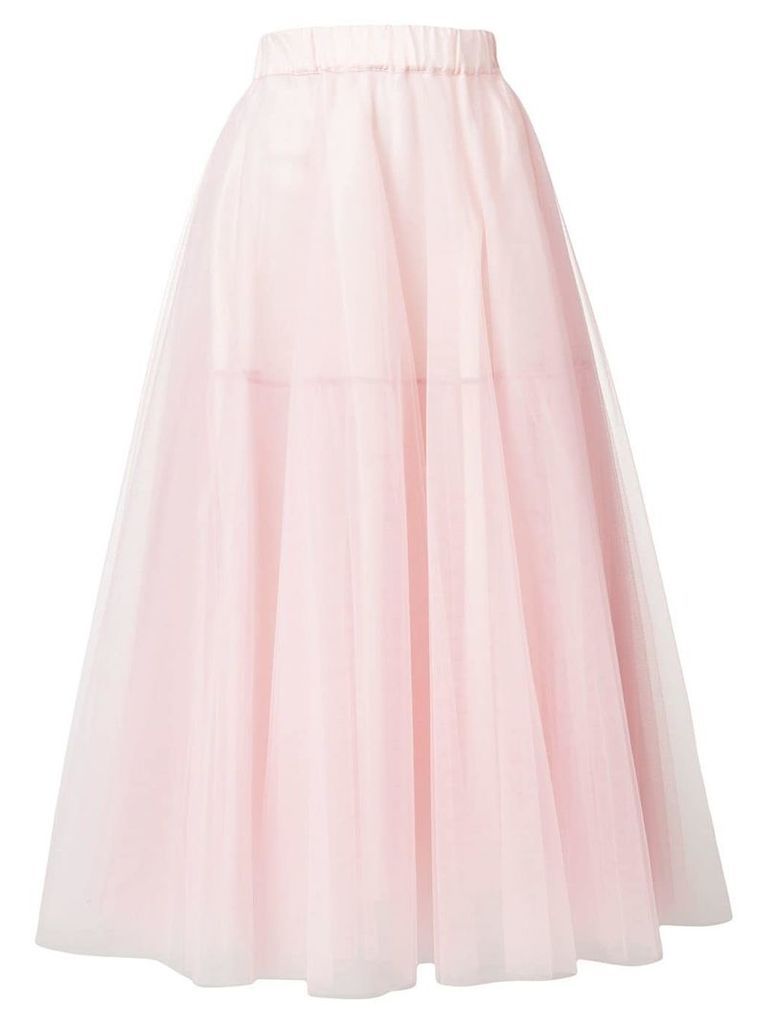 P.A.R.O.S.H. tulle midi skirt - Pink