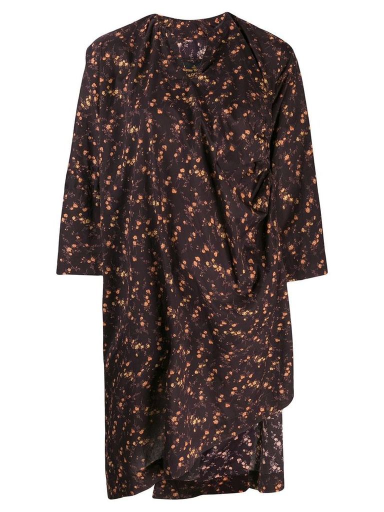 Vivienne Westwood Anglomania 'Mini Kaftan Dress' - Brown
