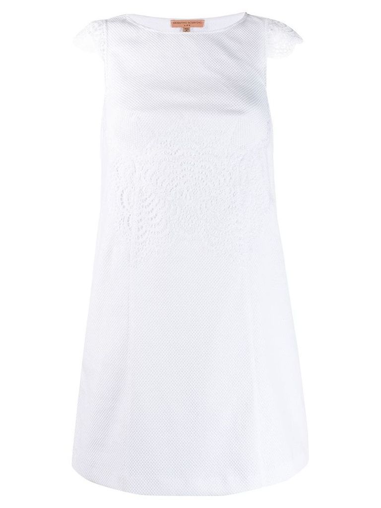 Ermanno Scervino classic shift dress - White