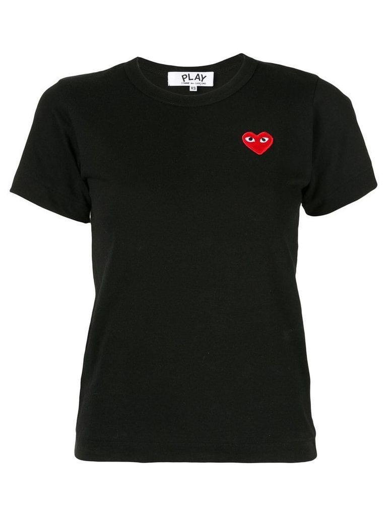 Comme Des GarÃ§ons Play Heart patch T-shirt - Black