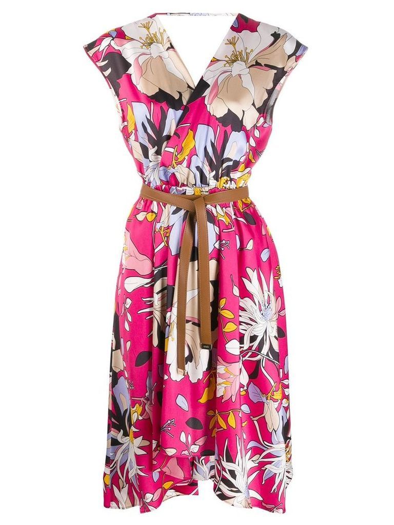 Liu Jo floral print wrap dress - Pink