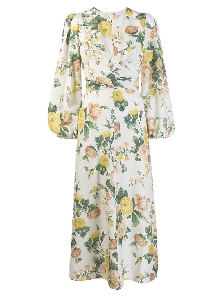 Zimmermann floral print mid-length dress - White