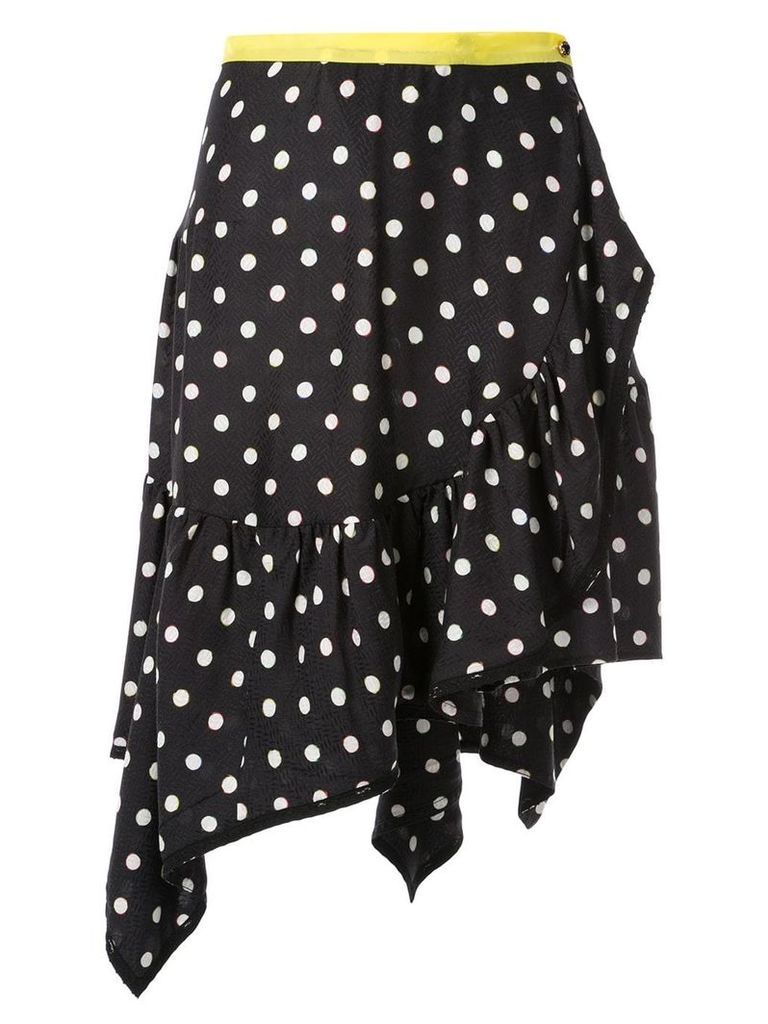 Koché polka dot wrap skirt - Black