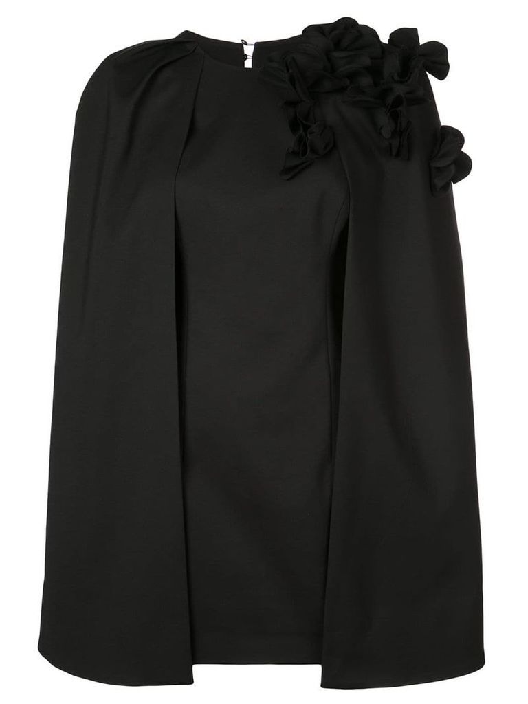 Acler cape layer mini dress - Black