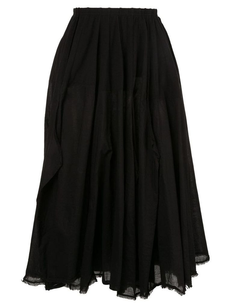 Rundholz flared midi skirt - Black