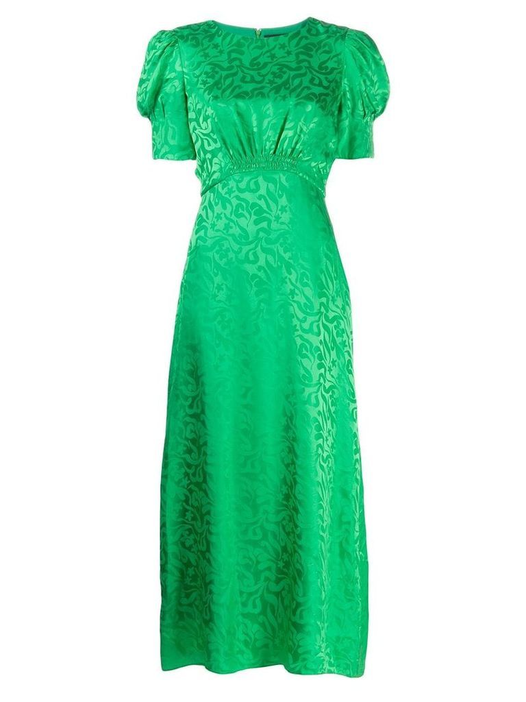 Saloni floral print maxi dress - Green