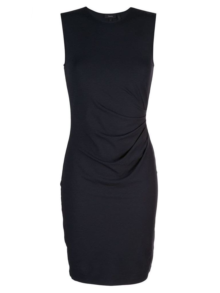 Theory sleeveless fitted dress - Blue