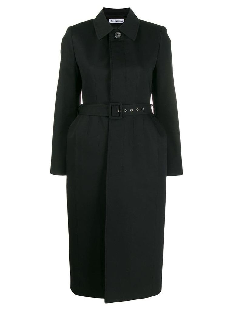 Balenciaga belted trench coat - Black