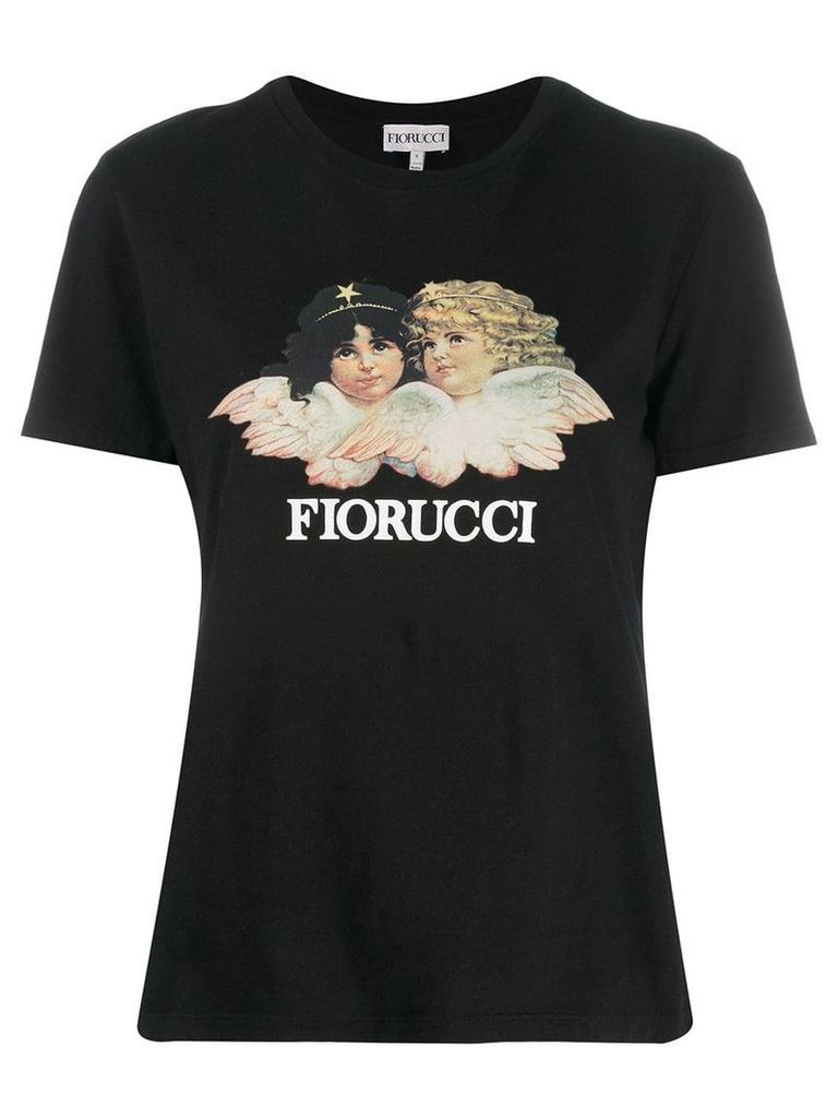 Fiorucci logo cherub T-shirt - Black