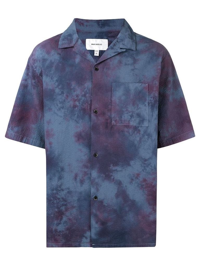 Makavelic tie-dye print shirt - Blue